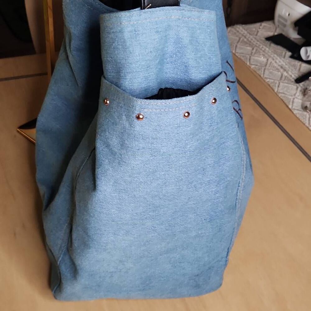 Victoria's Secret denim large tote - Picture 3 of 9